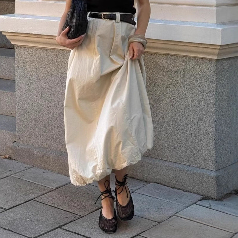 French Inspired Street Style Skirt With Simple Elegance-Theone Apparel