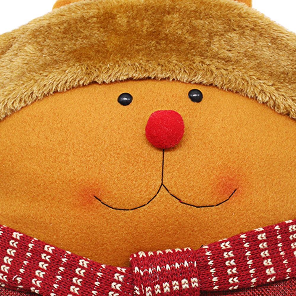 Pentagram Shaped Snowman Throw Pillow