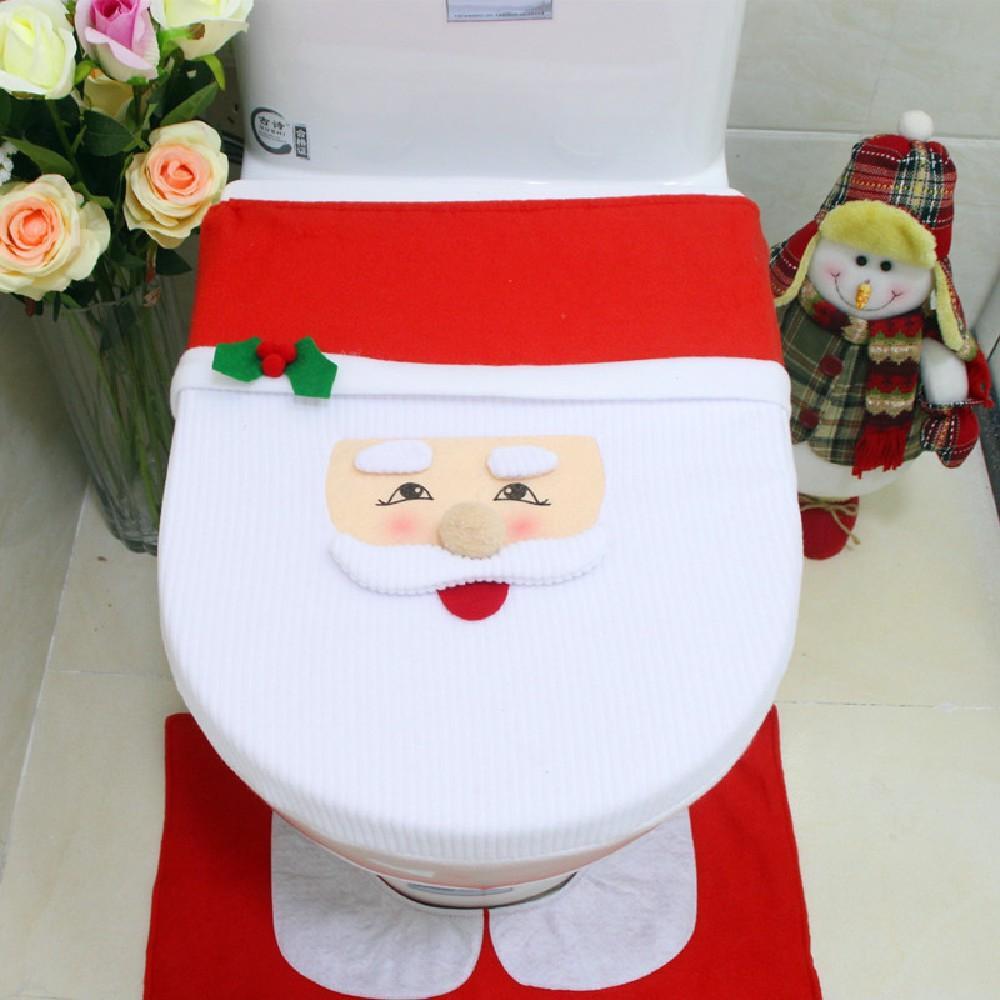 Santa Claus Christmas Bathroom Decorations