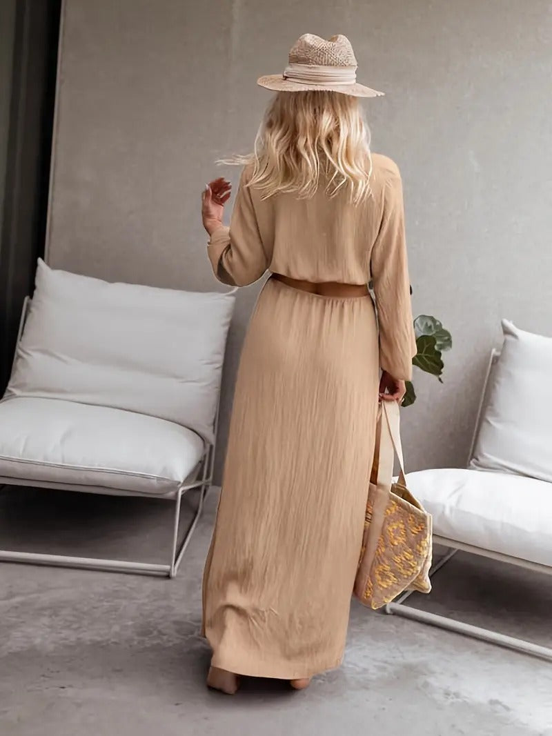 Mesdames Elegant Vacation Long Robe avec jupe maxi qui coule