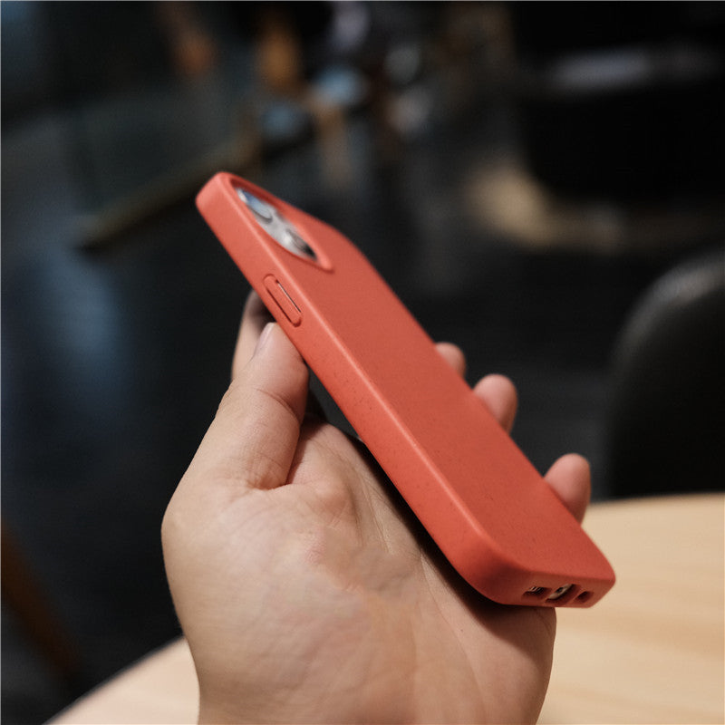 Minimalist Red Protective Case With Smooth Eco?Inspired Texture