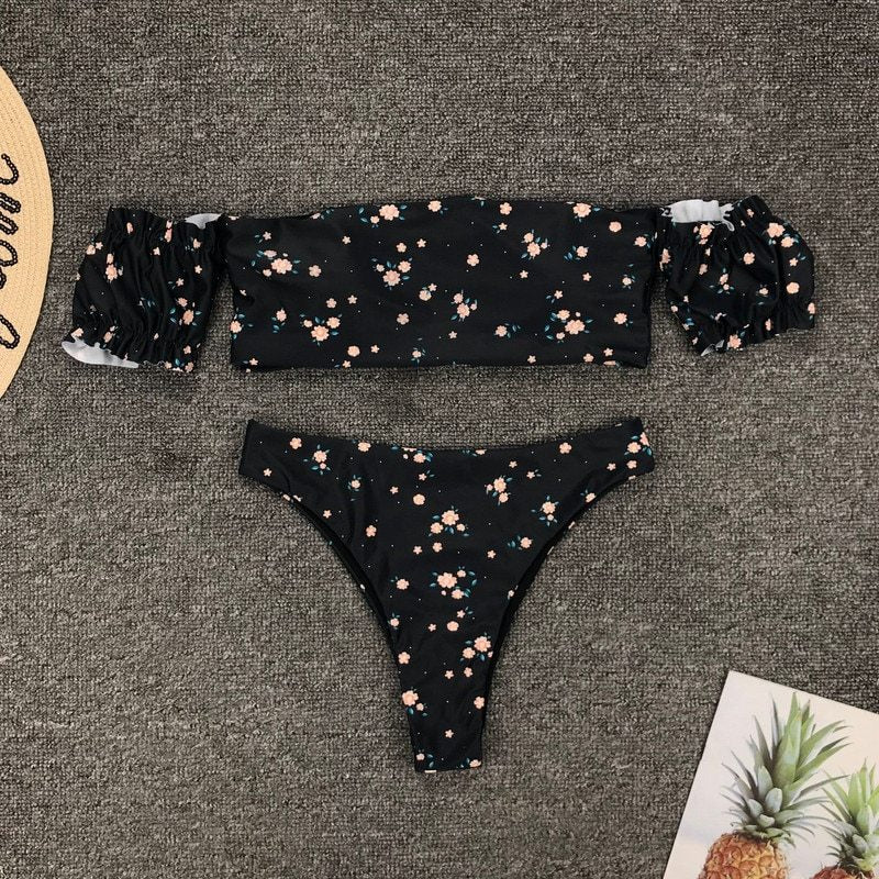 Floral Print Bikini Swimsuit for Vibrant Beach Summer Vibes