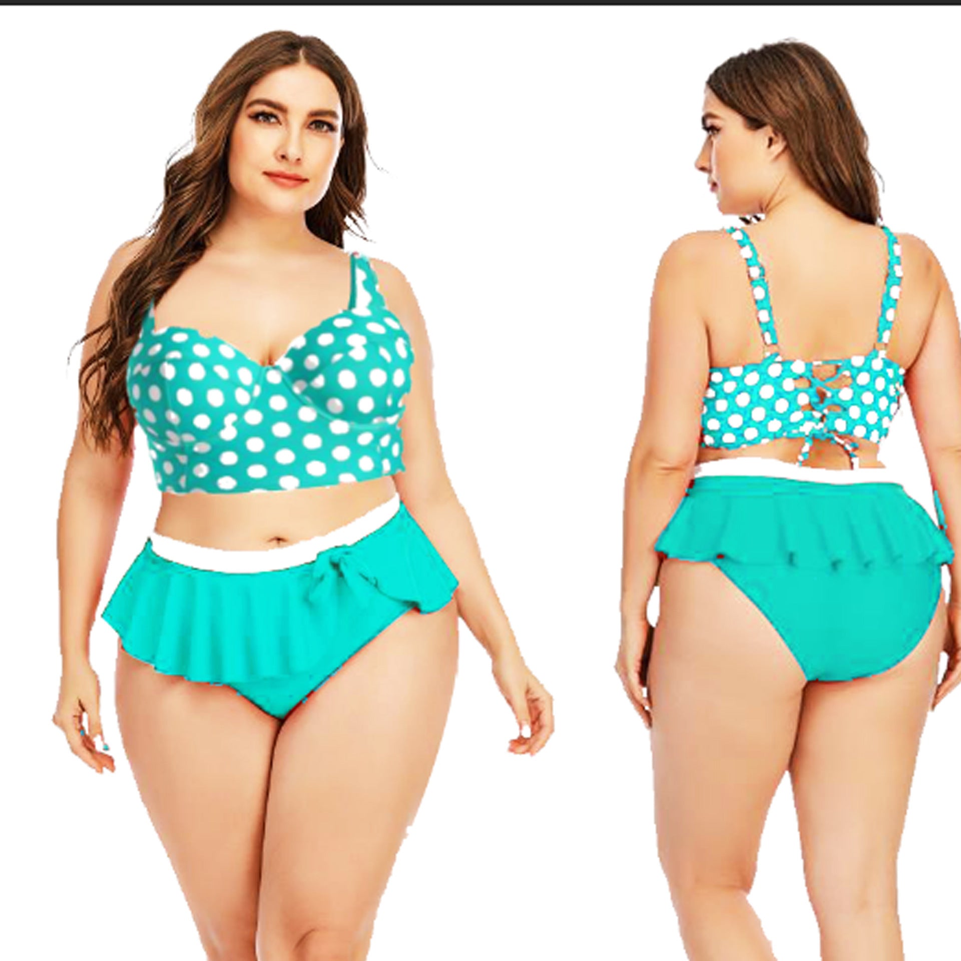 Bikini de ondas flexibles de tamaño grande para curvas halagadoras