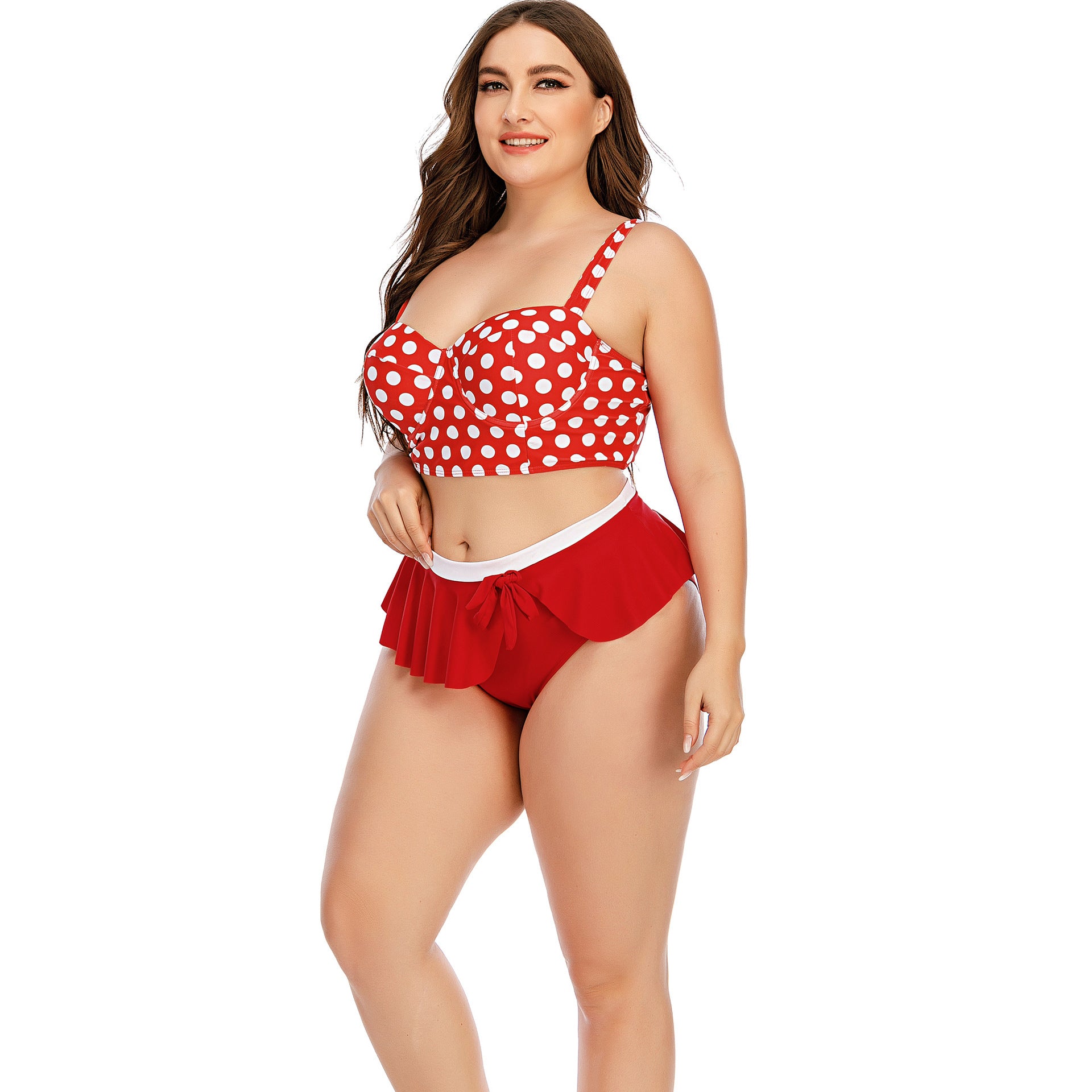 Bikini de ondas flexibles de tamaño grande para curvas halagadoras
