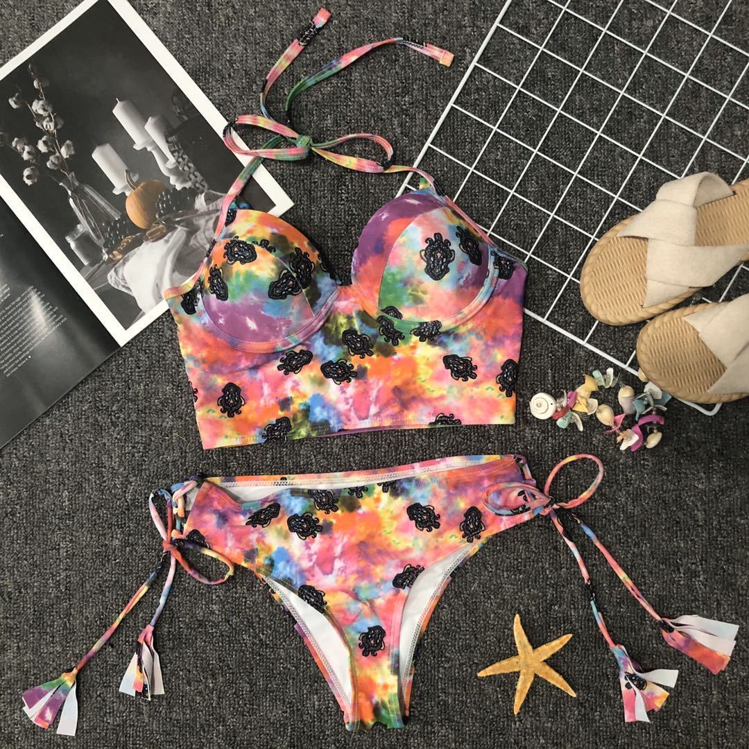 Bikini diviso tinto del produttore per uno stile di nuoto senza sforzo sostenibile