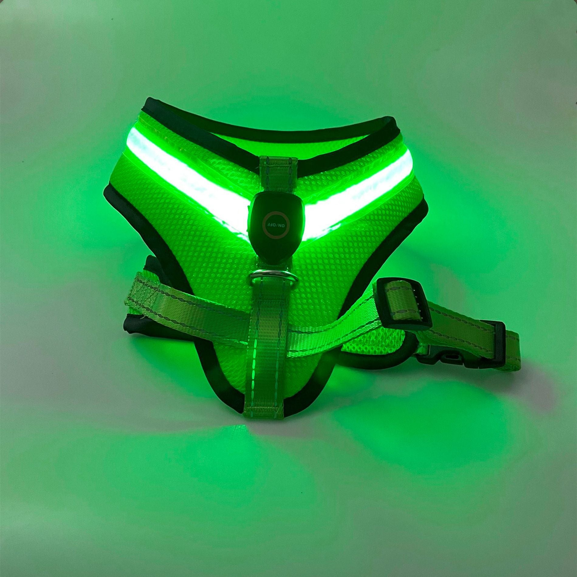 LED USB Rechargeable Dog Harness For Safety And Comfort