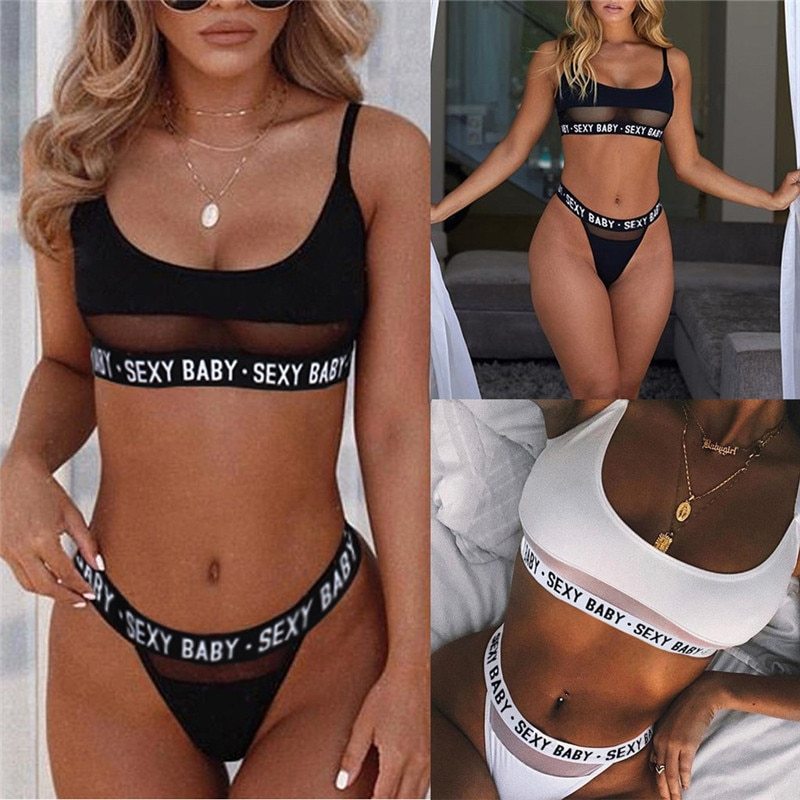 Surat terbuka bikini split untuk pernyataan mode yang berani