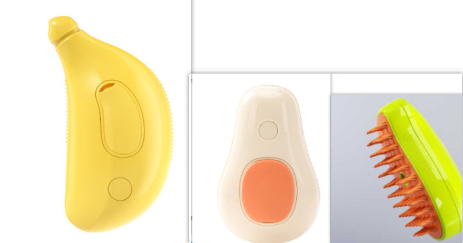 Electric Steam Cat Brush With Self Cleaning Massage Design