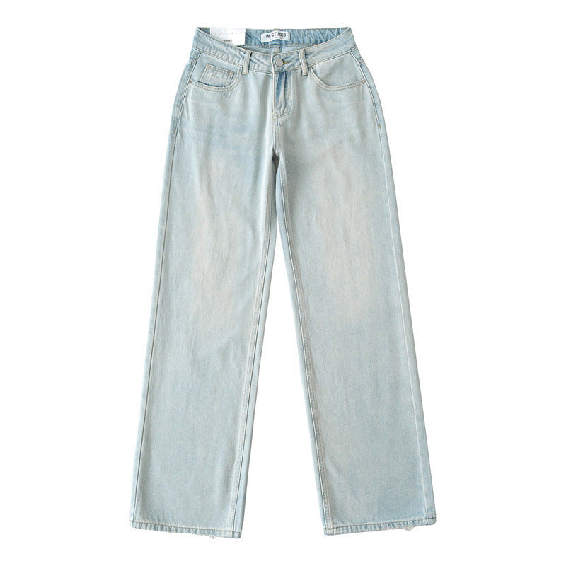Pantalon de vadrouille en denim en vrac basse