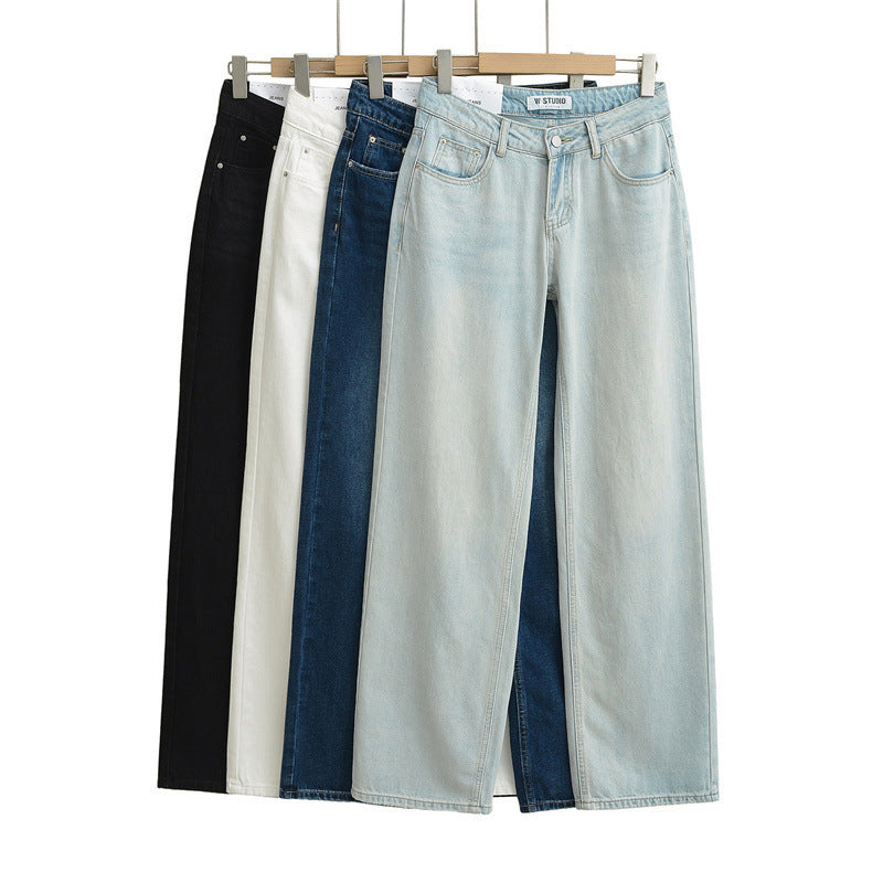 Pantalon de vadrouille en denim en vrac basse