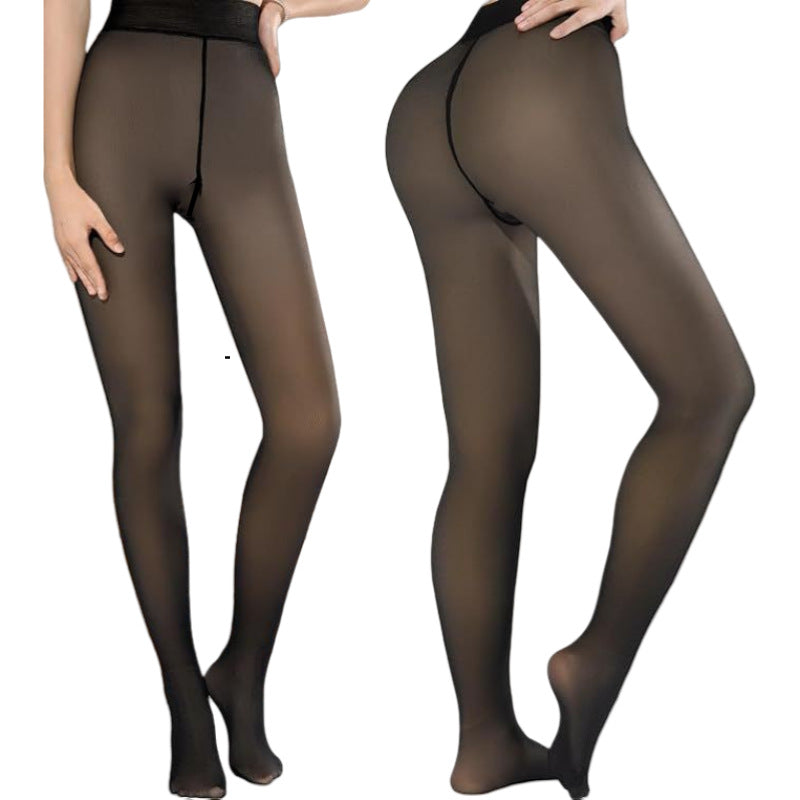Warm Women's Light Leg Velvet Thickened Transparent Pantyhose