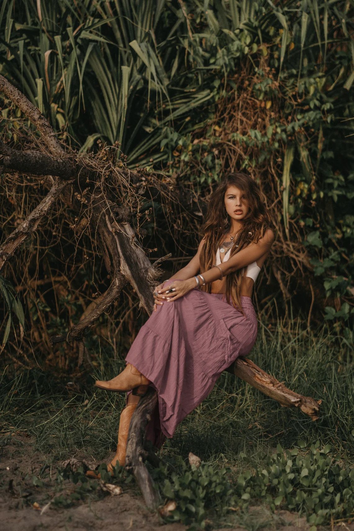 Bohemian Loose Solid Skirt For Relaxed Everyday Comfort