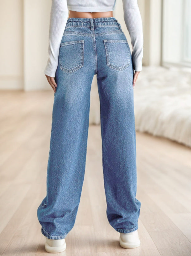 Casuglow Classic Casual Jeans für direkte Leine für tägliche Komfort