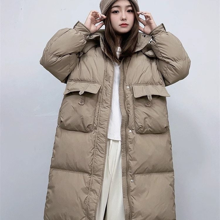 Premium Long Women's Thick Puffer Jacket For Cold