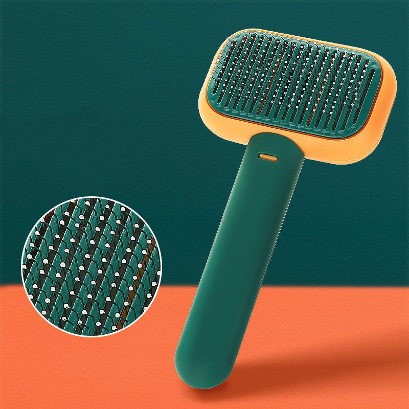 Stainless Steel Pet Hair Brush For Grooming And Detangling