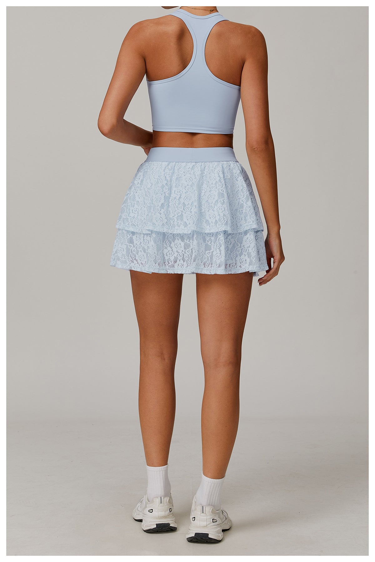 Mesh Lace Yoga Skirt For Breathable Active Comfort