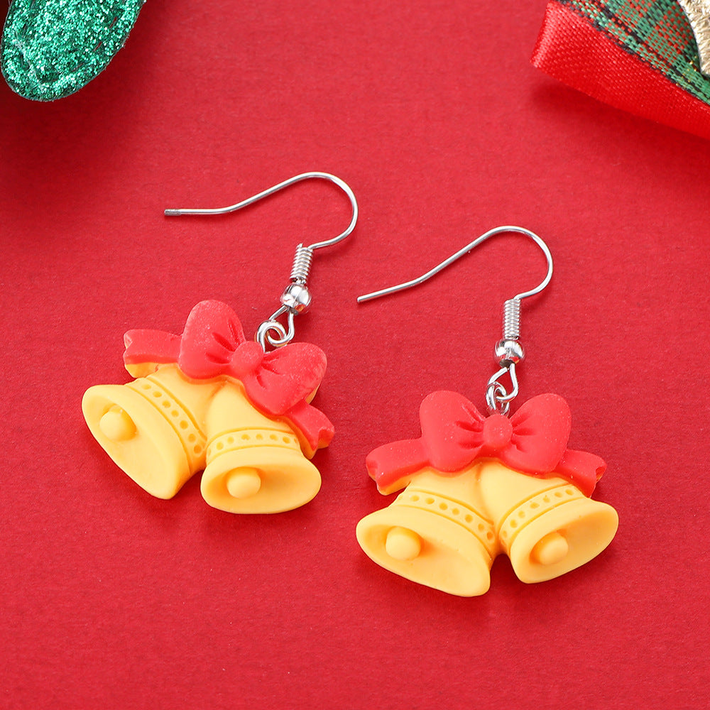 Playful Novelty Fish-Hook Christmas Dangle Earrings for Women & Kids in Assorted Styles