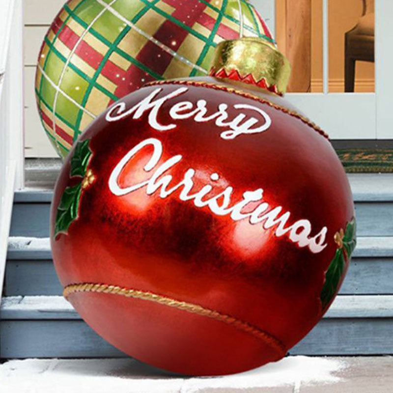 60 Centimeter Hanging Oversized PVC Christmas Ornaments for Exterior Decor-Christmas-Theone Apparel