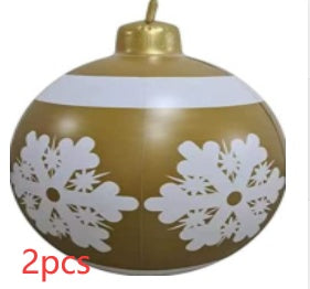 60 Centimeter Hanging Oversized PVC Christmas Ornaments for Exterior Decor-Theone Apparel