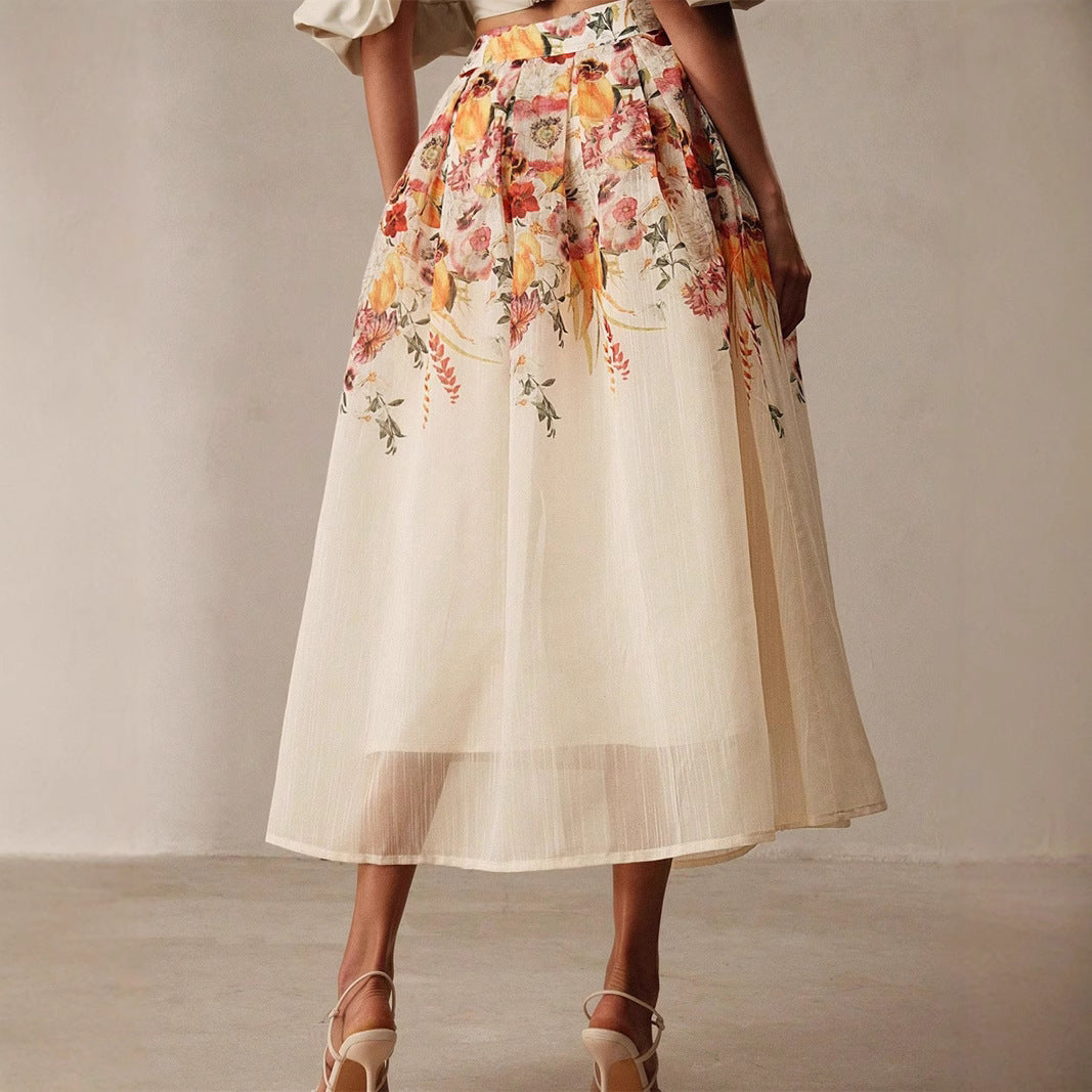 Bamboo Print Skirt For Gorgeous Elegant Outfits