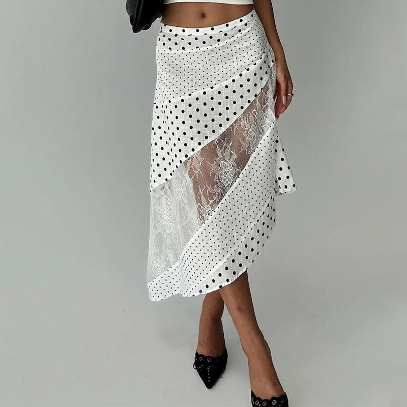 Retro Low Waist Floral Print Skirt For Vintage Charm
