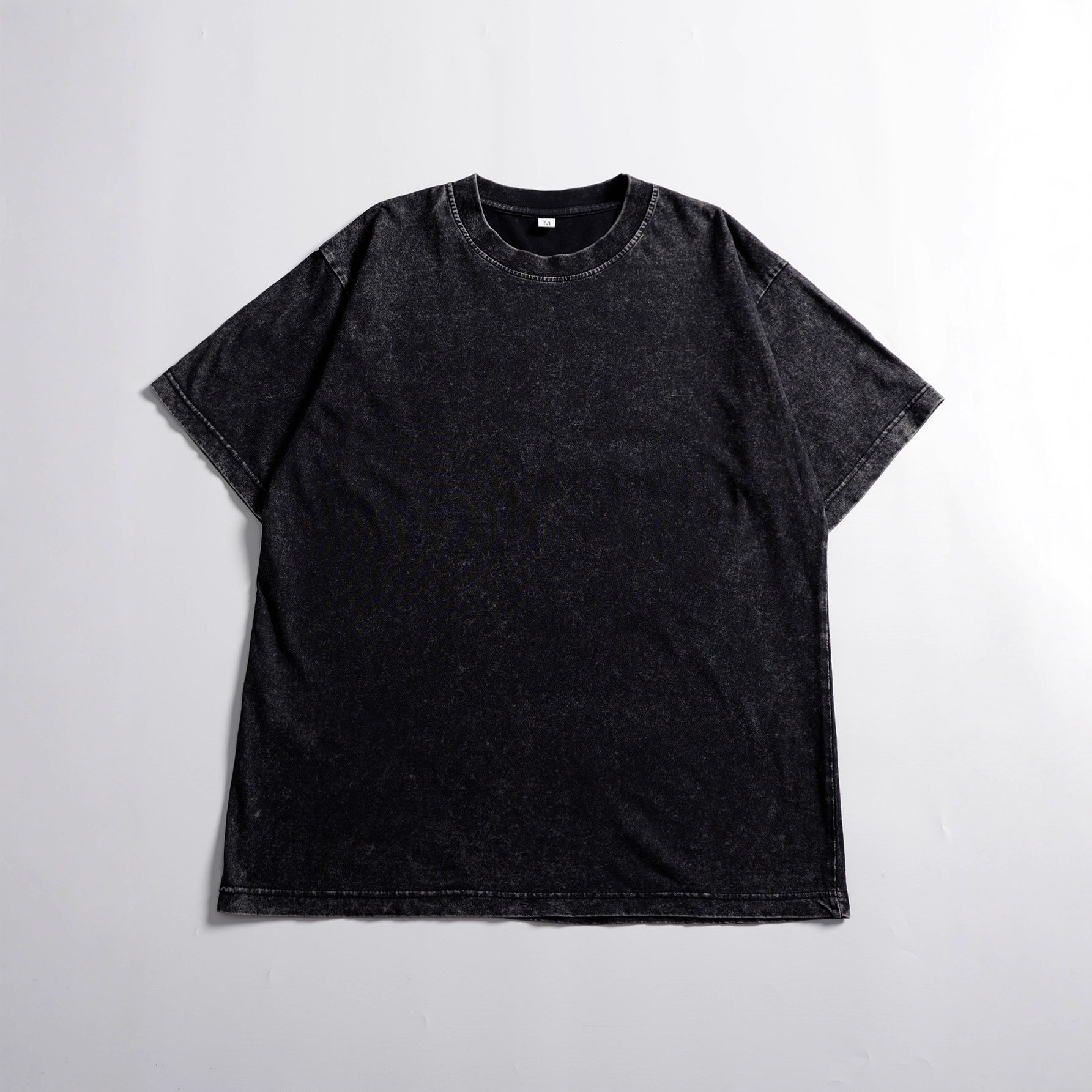 Women's Coconut Tree-printed Top With A Round Neck, Loose Fit And Short Sleeves