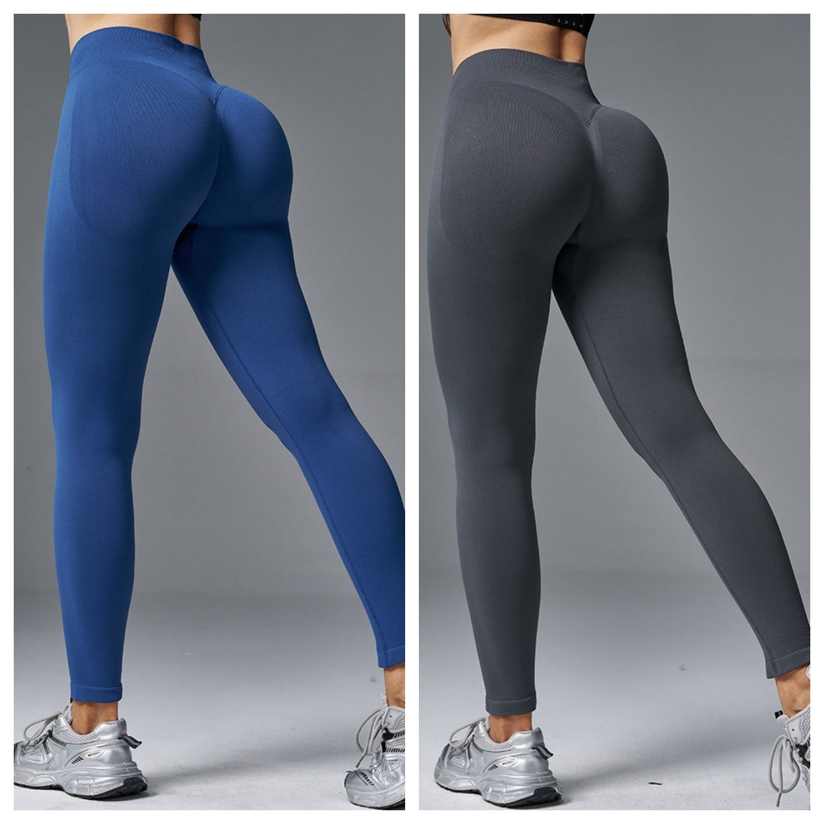 Peach Hip Lift Mid Waist Yoga Pants For Running And Fitness