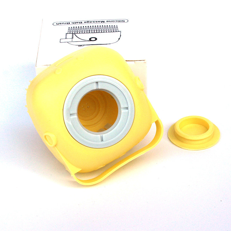 Silicone Dog Bath Massage Gloves With Shampoo Dispenser