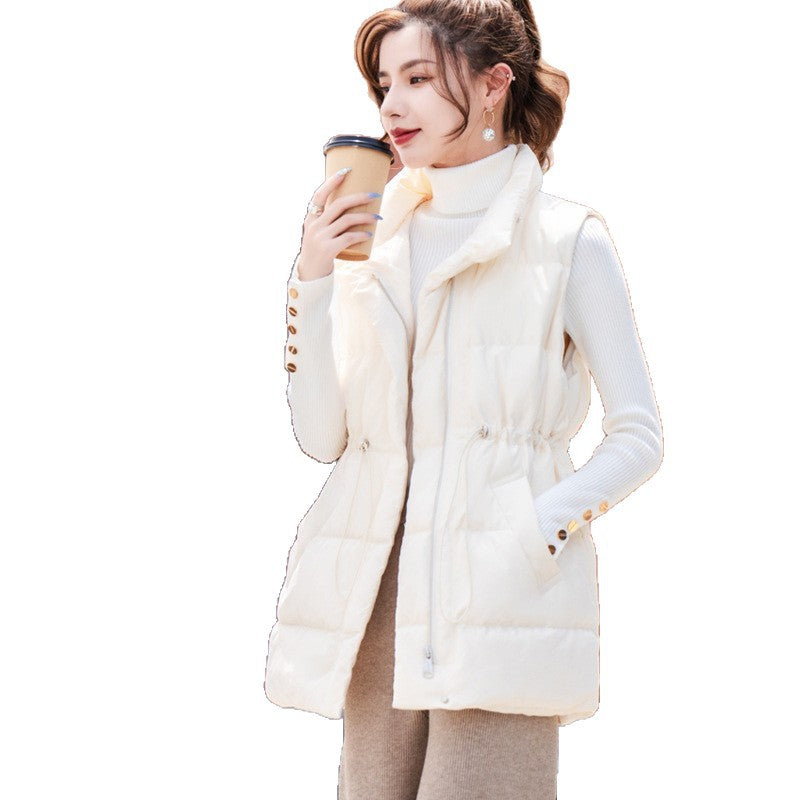 Women's Korean-style Short Duck Down Lightweight Down Vest