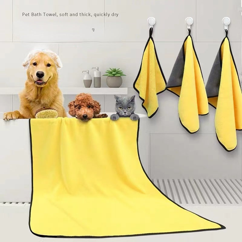 Super Absorbent Quick Drying Pet Bath Towel For Dogs And Cats