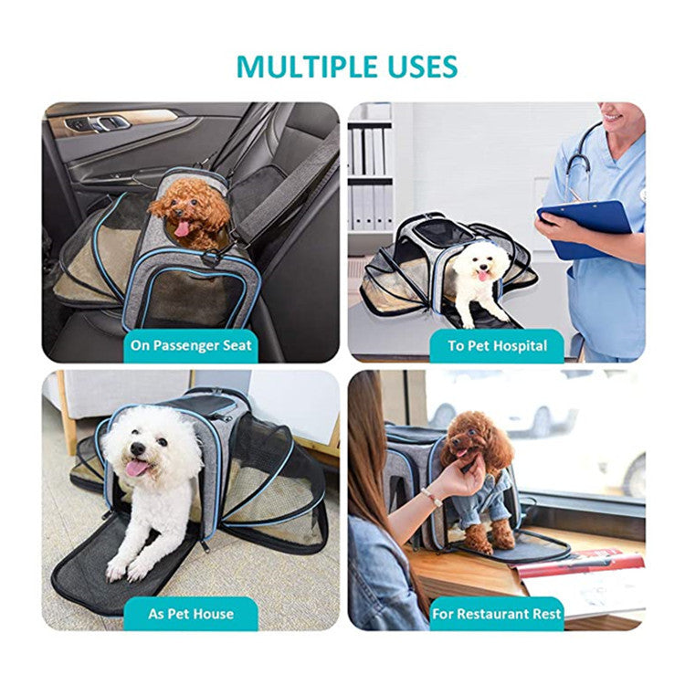 Airline Approved Expandable Soft Pet Carrier For Travel