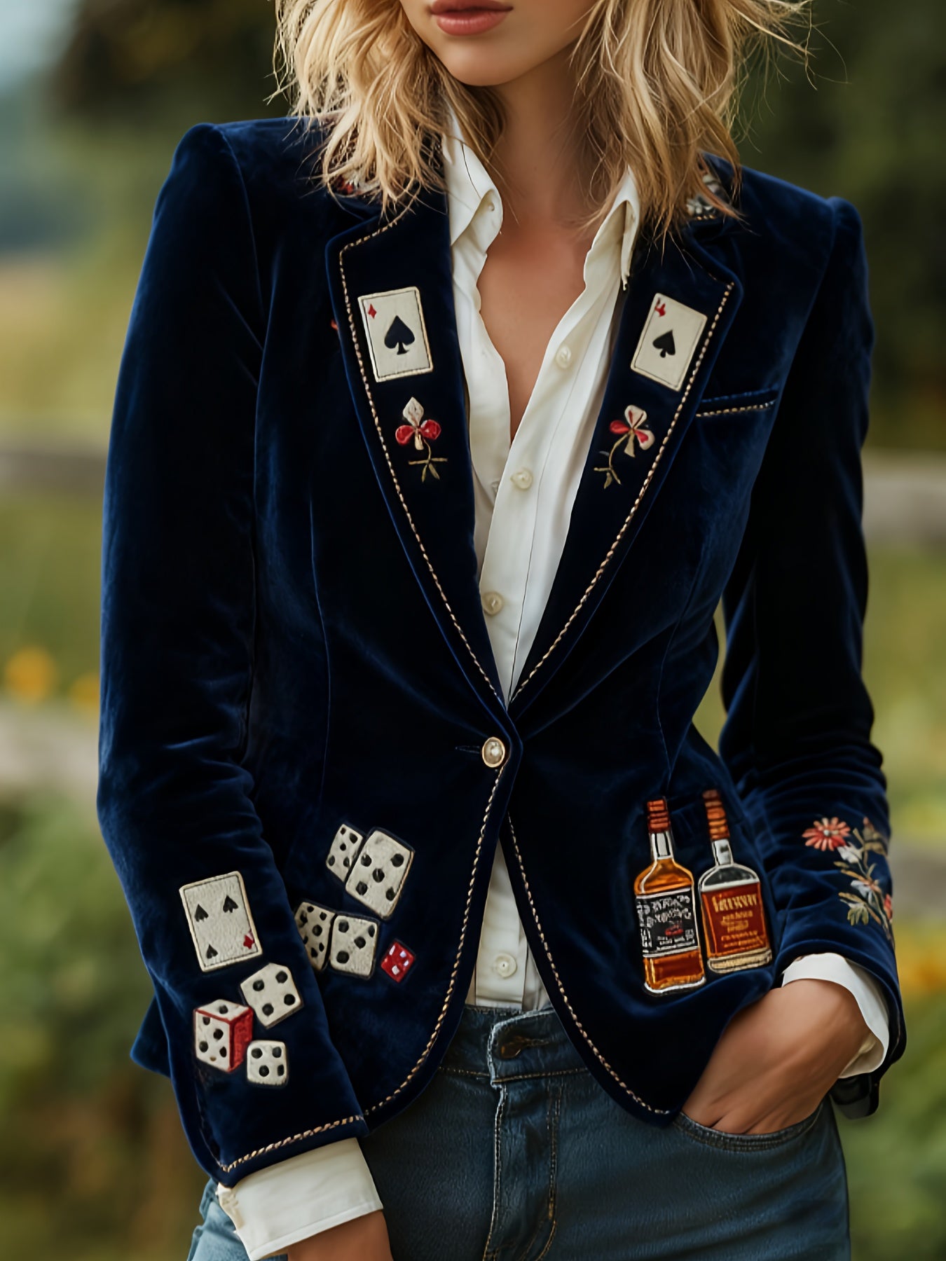 Retro Stand-Collar Mid-Length Coat For Women