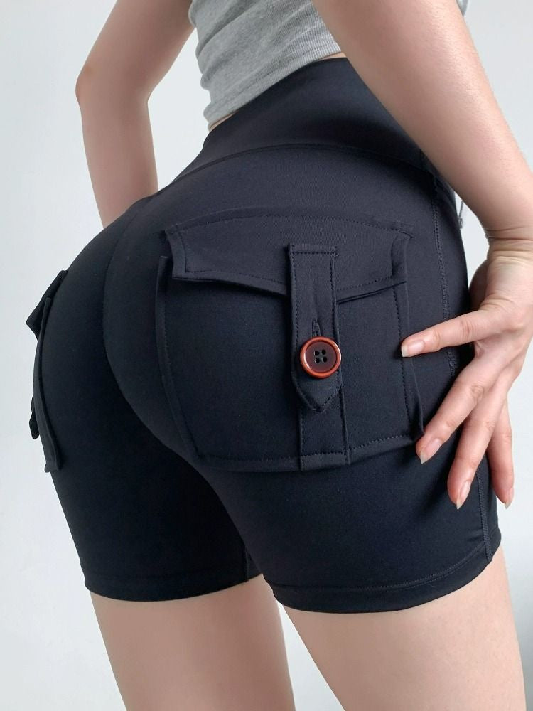 Workwear Peach Butt Lifting Fitness Shorts
