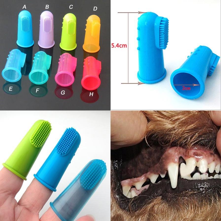 Super Soft Pet Finger Toothbrush For Gentle Dental Care