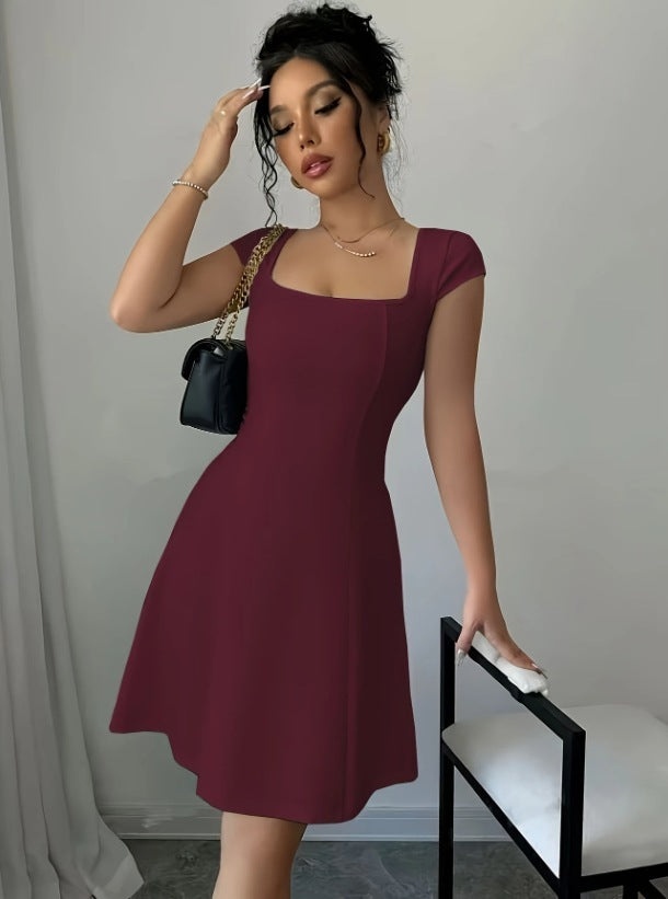 Sleek A-Line Vest Dress with Slim Silhouette and Elegant Lines