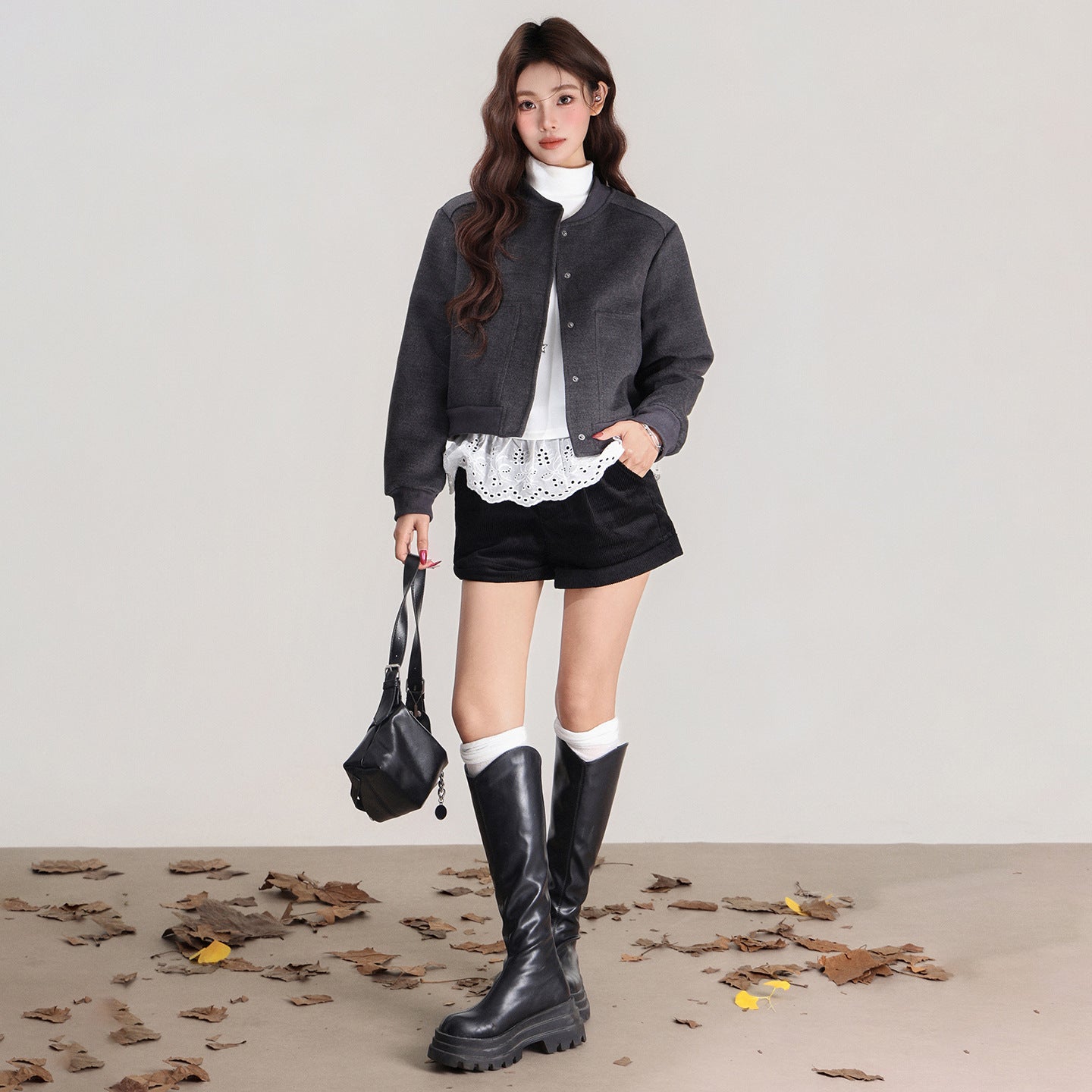 Women's Baseball Jacket Short Coat Autumn And Winter Loose Jacket Top