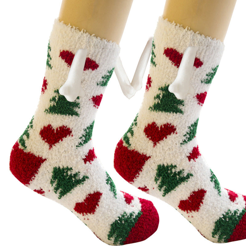 Adorable 3D Soft Fleece Crew Socks with Penguin Designs-Figure 6-Theone Apparel