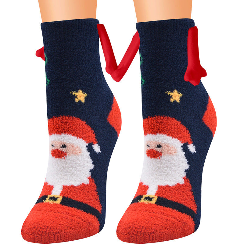 Adorable 3D Soft Fleece Crew Socks with Penguin Designs-Figure 13-Theone Apparel