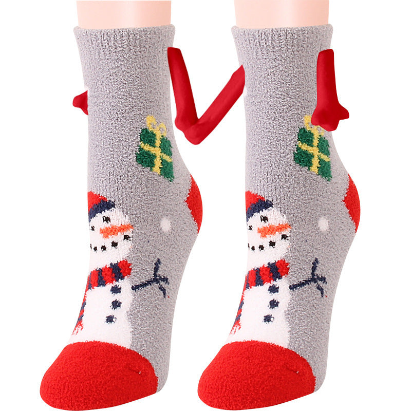 Adorable 3D Soft Fleece Crew Socks with Penguin Designs-Figure 24-Theone Apparel