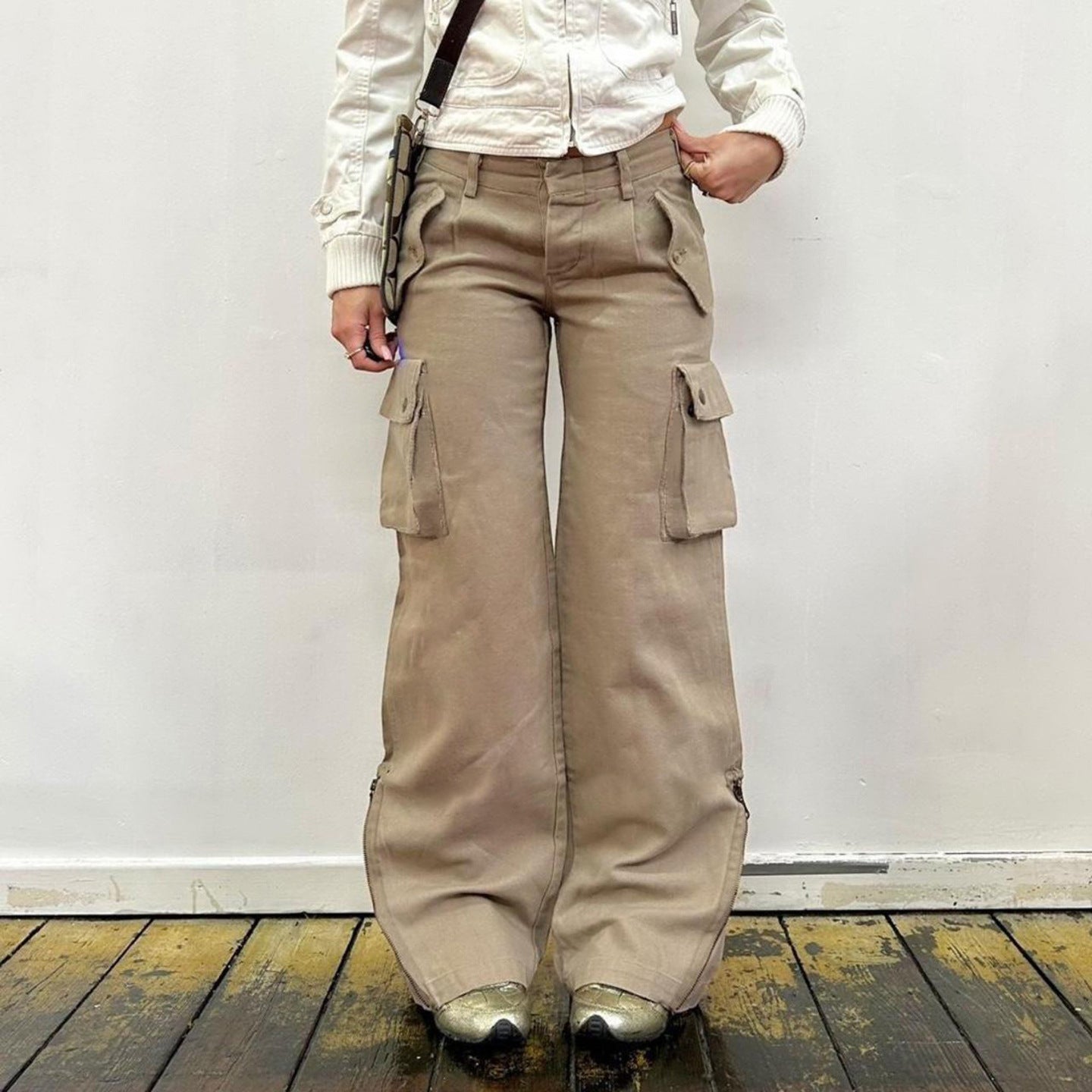 American Worn-Look Washed Denim Jeans for Street Style