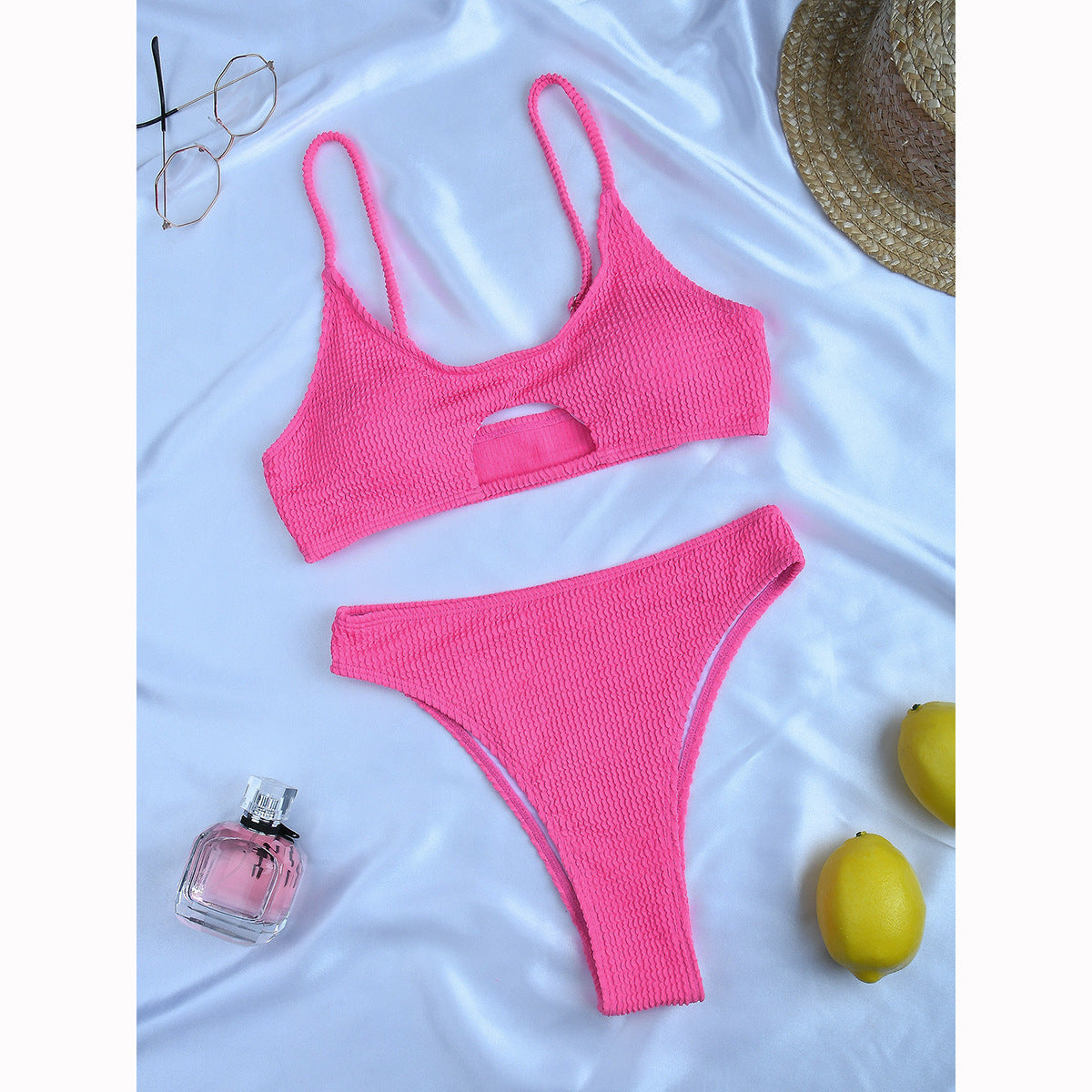 Chic European American High-Waist Split Bikini for Elegance