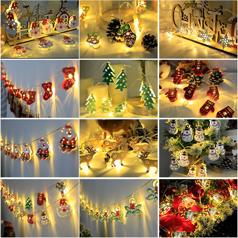 Christmas Themed LED String Lights Hanging Decoration with Christmas Symbols-Theone Apparel