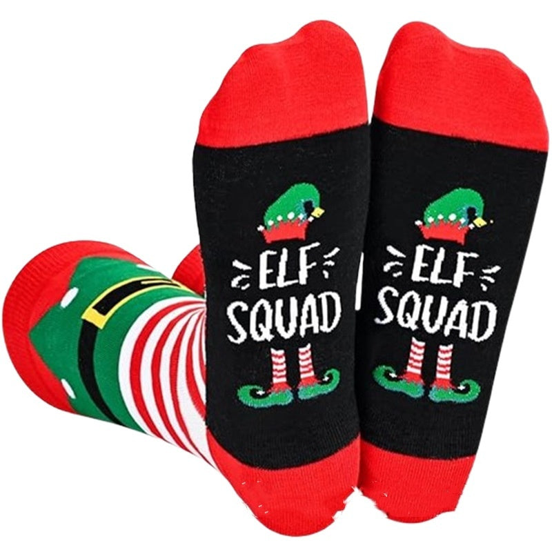 Christmas Themed Lightweight Ankle Socks in Various Graphic Designs-Christmas Clothing-Theone Apparel
