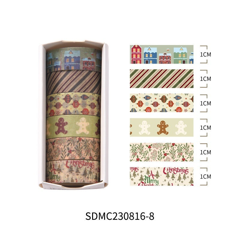 Christmas Themed Washi Tape and Christmas Gift Wrapping Tape-Style 11-Theone Apparel