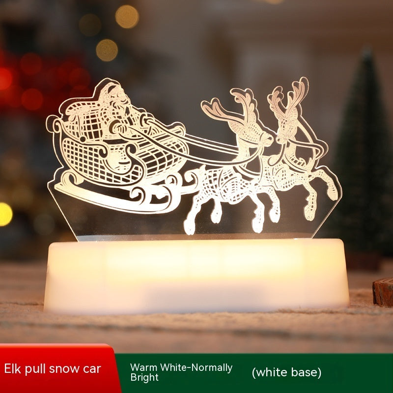 Christmas and New Years Themed LED Acrylic Light Up Table Decorations-Theone Apparel