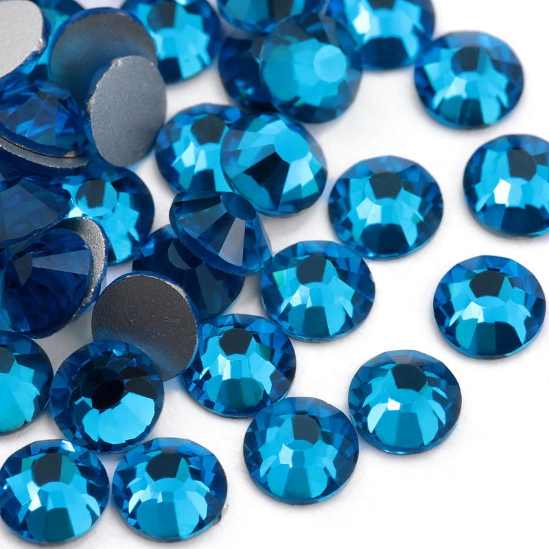 Colorful Rhinestone Jewel Nail Adornment in Multiple Colors-Cape Blue-Theone Apparel