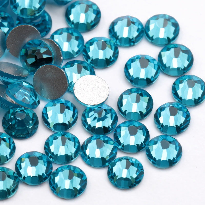 Colorful Rhinestone Jewel Nail Adornment in Multiple Colors-Royal Blue-Theone Apparel