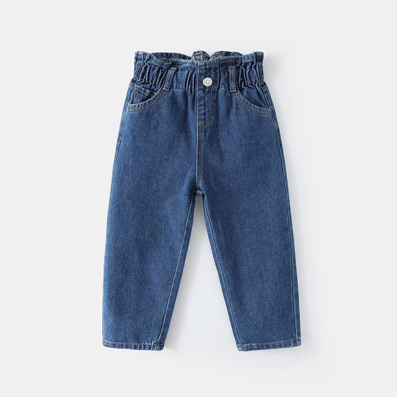 Cool Fashionable Loose Fit Girls’ Denim Jeans