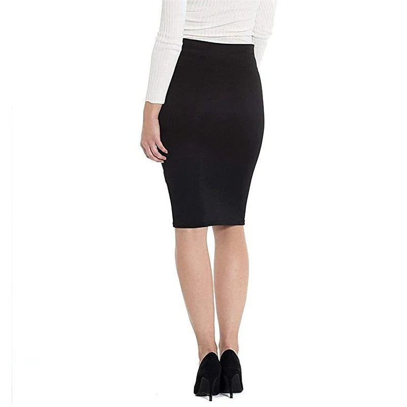 Double Layer High Waist A-Line Skirt For Professional Style-Theone Apparel