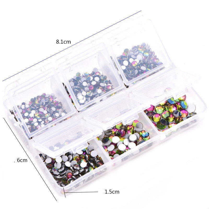 Glass Rhinestone Jewel Press on Adornments for DIY Nails-Theone Apparel